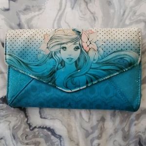 🐠🧜‍♀️Little mermaid blue glitter wallet